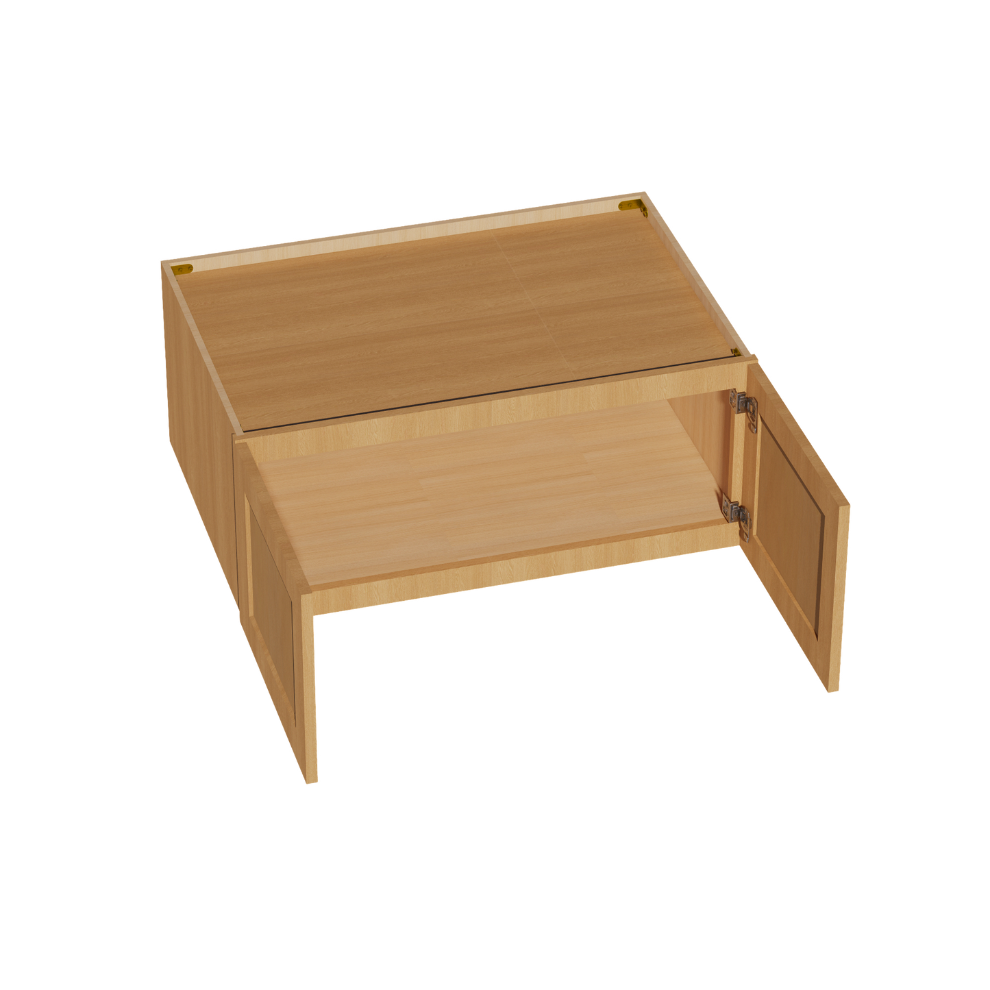HT-W361524: Timber Wood Shaker 36"W x 15"H x 24"D 2 Doors Standard Bridge Wall Cabinet