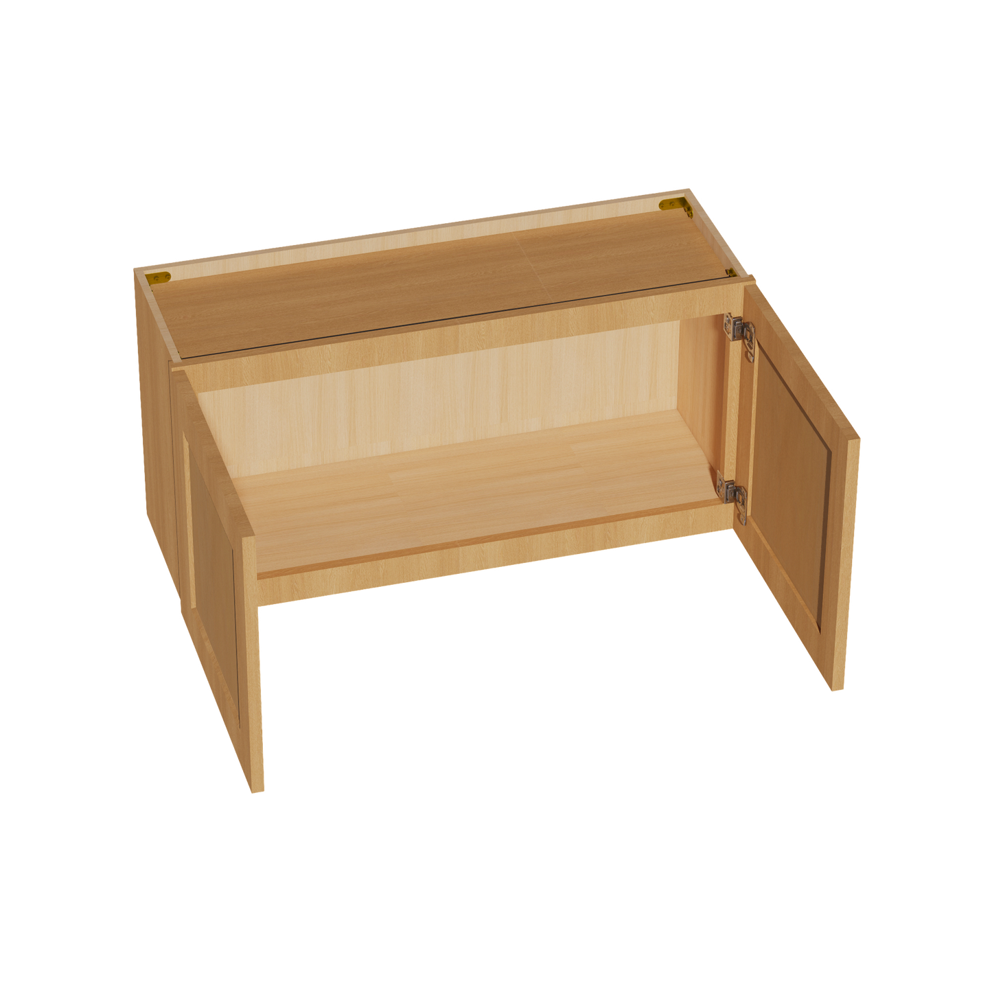 HT-W3618: Timber Wood Shaker 36"W x 18"H 2 Doors Standard Wall Bridge Cabinet