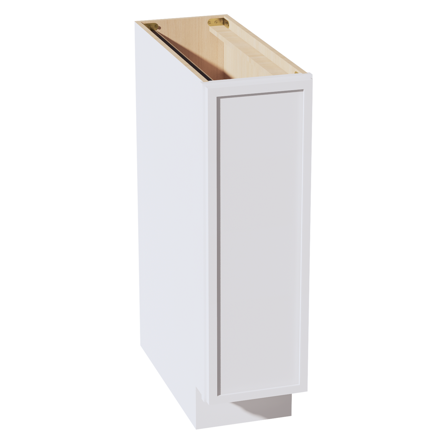 SF-BF0924: Frost White Slim Shaker 09" Full Height Door Standard Base Cabinet