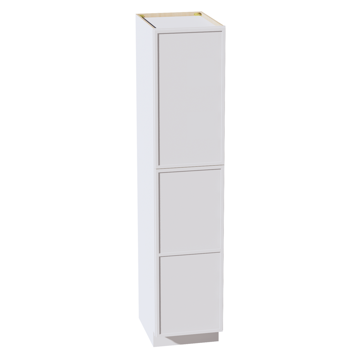 SF-TP1884: Frost White Slim Shaker 18"W x 84"H x 24"D 2 Doors & 5 Shelves Tall Shelf Pantry Cabinets