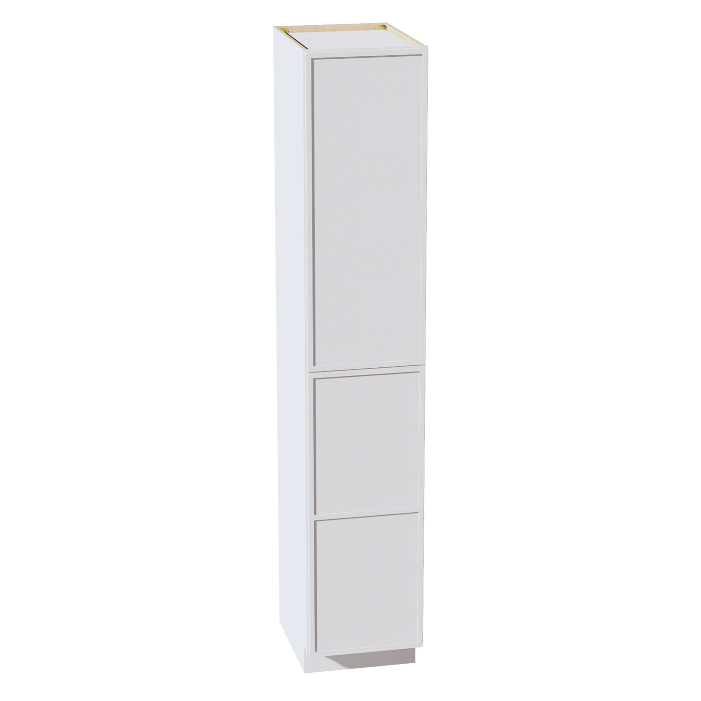 SF-TP1896: Frost White Slim Shaker 18"W x 96"H x 24"D 2 Doors & 6 Shelves Tall Shelf Pantry Cabinets