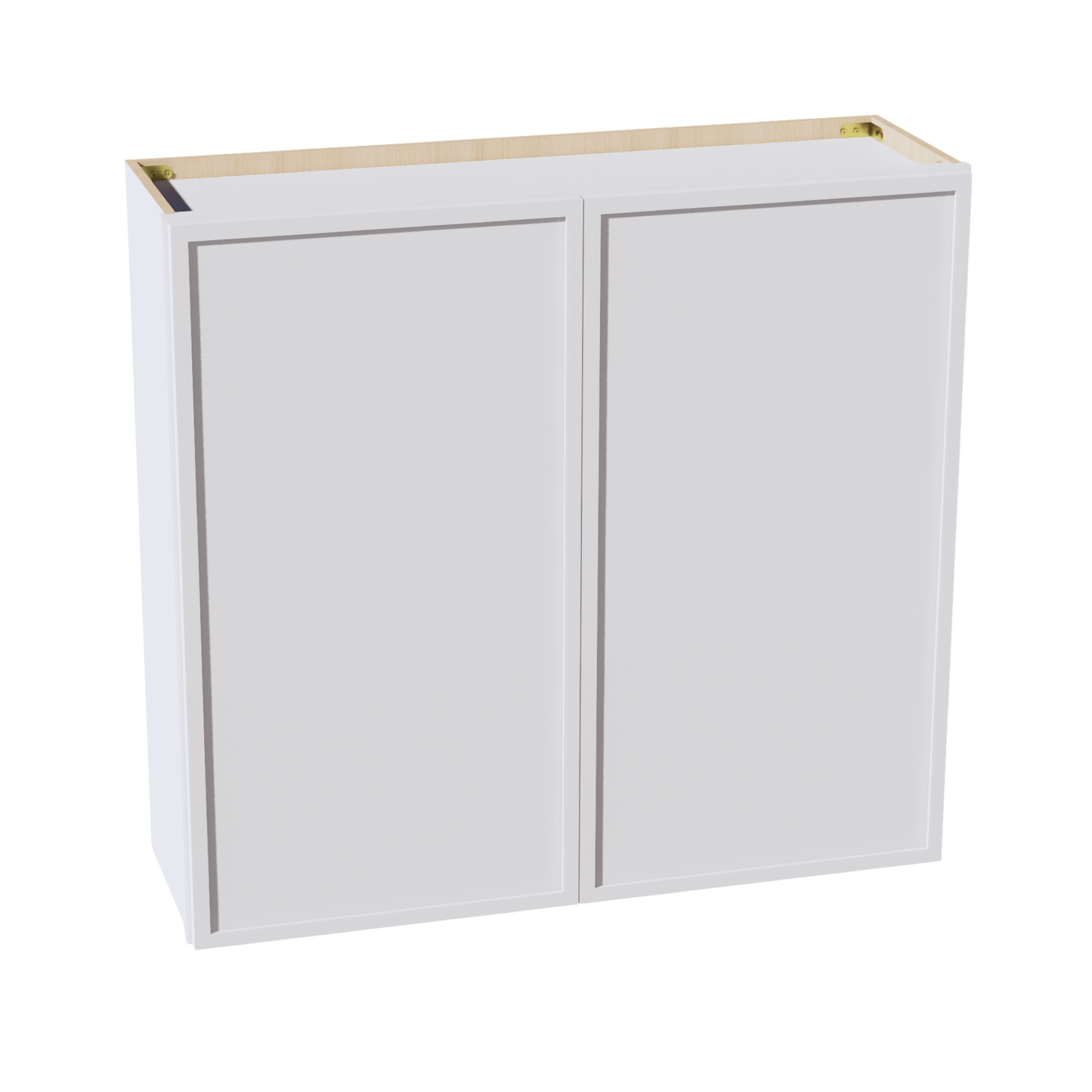 SF-W3936: Frost White Slim Shaker 39"W x 36"H 2 Doors & 2 Shelves Standard Wall Cabinet
