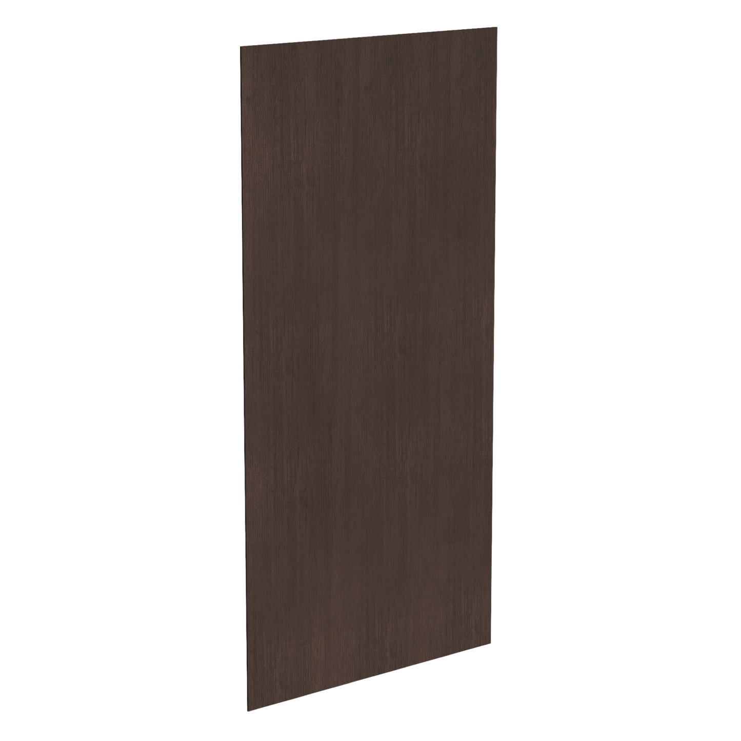 SM-BP4896-1/4: Mocha Brown Slim Shaker 48"W x 96"H x 1/4"D Base End Skin Panel
