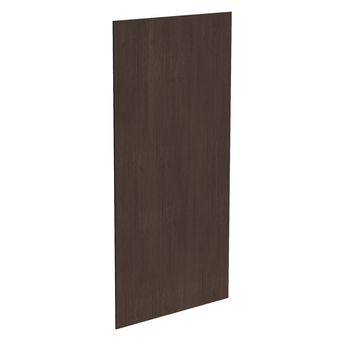 SM-BP4896-1/2: Mocha Brown Slim Shaker 48"W x 96"H x 1/2"D Base End Skin Panel