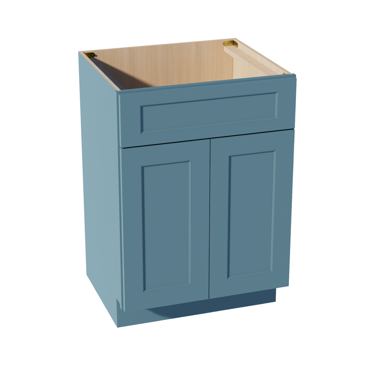 TG-VSB2421: Soft Green Shaker 24"W x 34-1/2"H x 21"D 2 Doors & 1 False Drawer Vanity Sink Base Cabinets