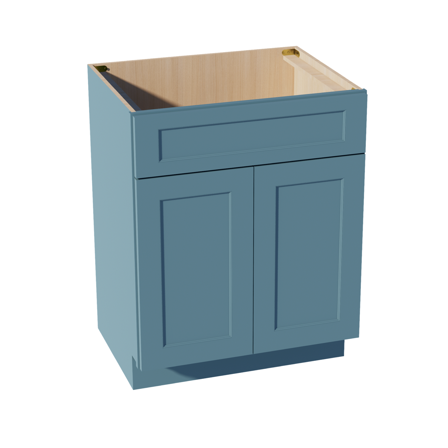 TG-VSB2721: Soft Green Shaker 27"W x 34-1/2"H x 21"D 2 Doors & 1 False Drawer Vanity Sink Base Cabinets