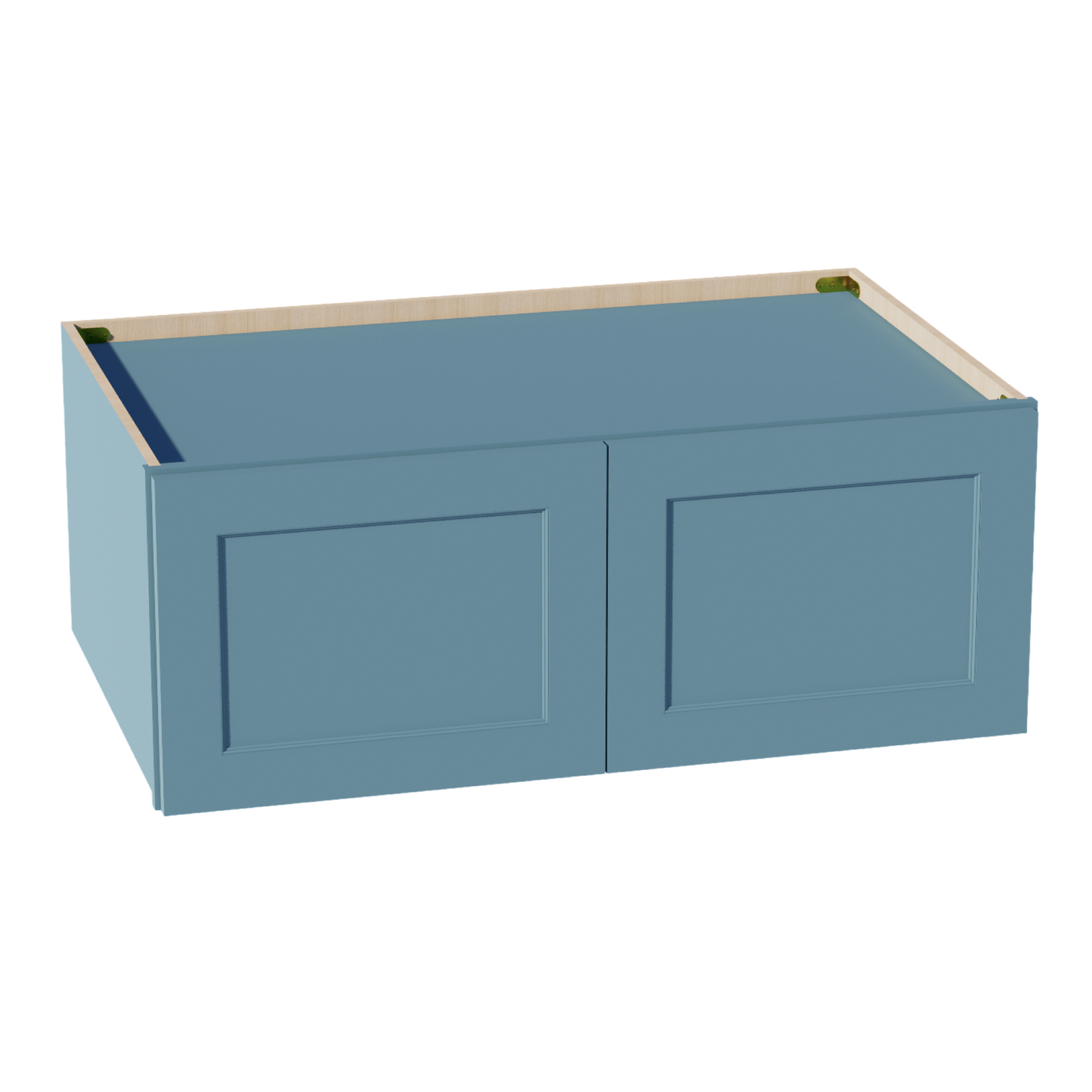 TG-W391524: Soft Green Shaker 39"W x 15"H x 24"D 2 Doors Standard Bridge Wall Cabinet