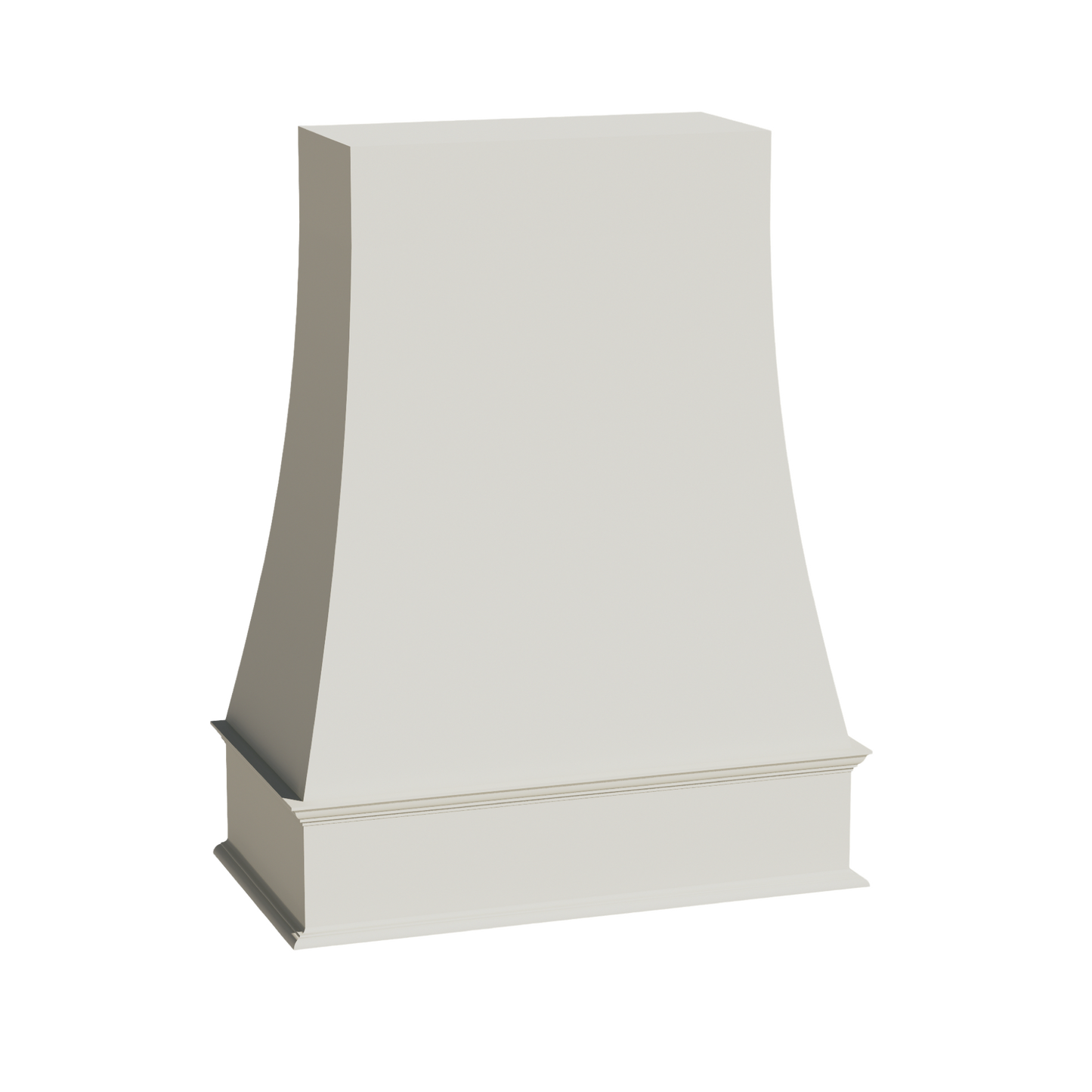 TW-WRH3648: Creamy White Shaker 36"W x 48"H Wood Wall Mounted Range Hoods