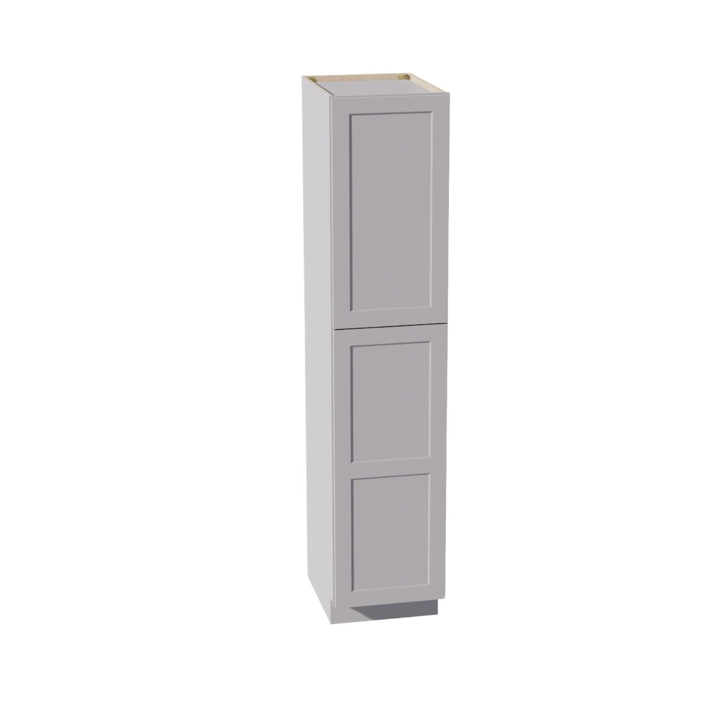HA-TP1884: Ash Gray Shaker 18"W x 84"H x 24"D 2 Doors & 5 Shelves Tall Shelf Pantry Cabinets