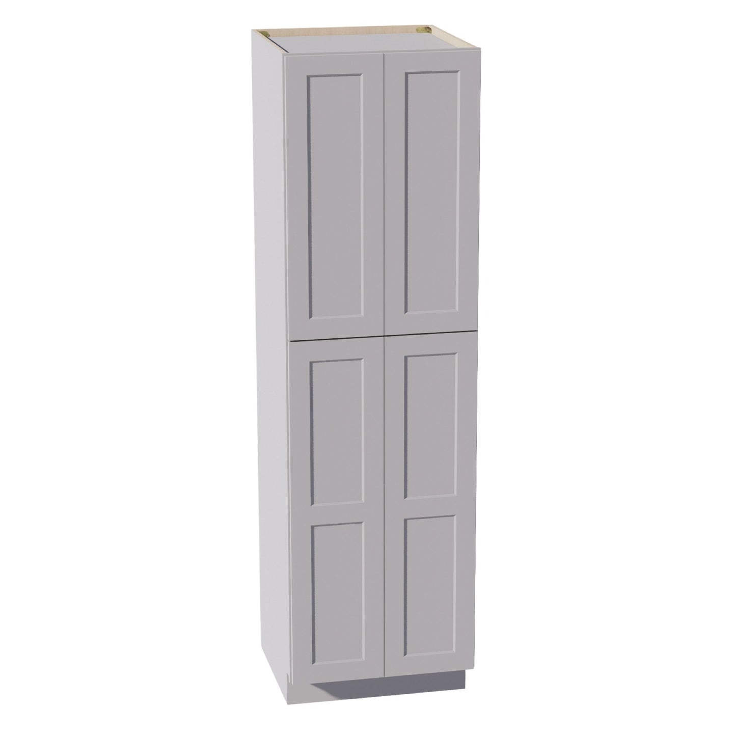 HA-TP2484: Ash Gray Shaker 24"W x 84"H x 24"D 5 Door & 5 Shelves Tall Shelf Pantry Cabinets