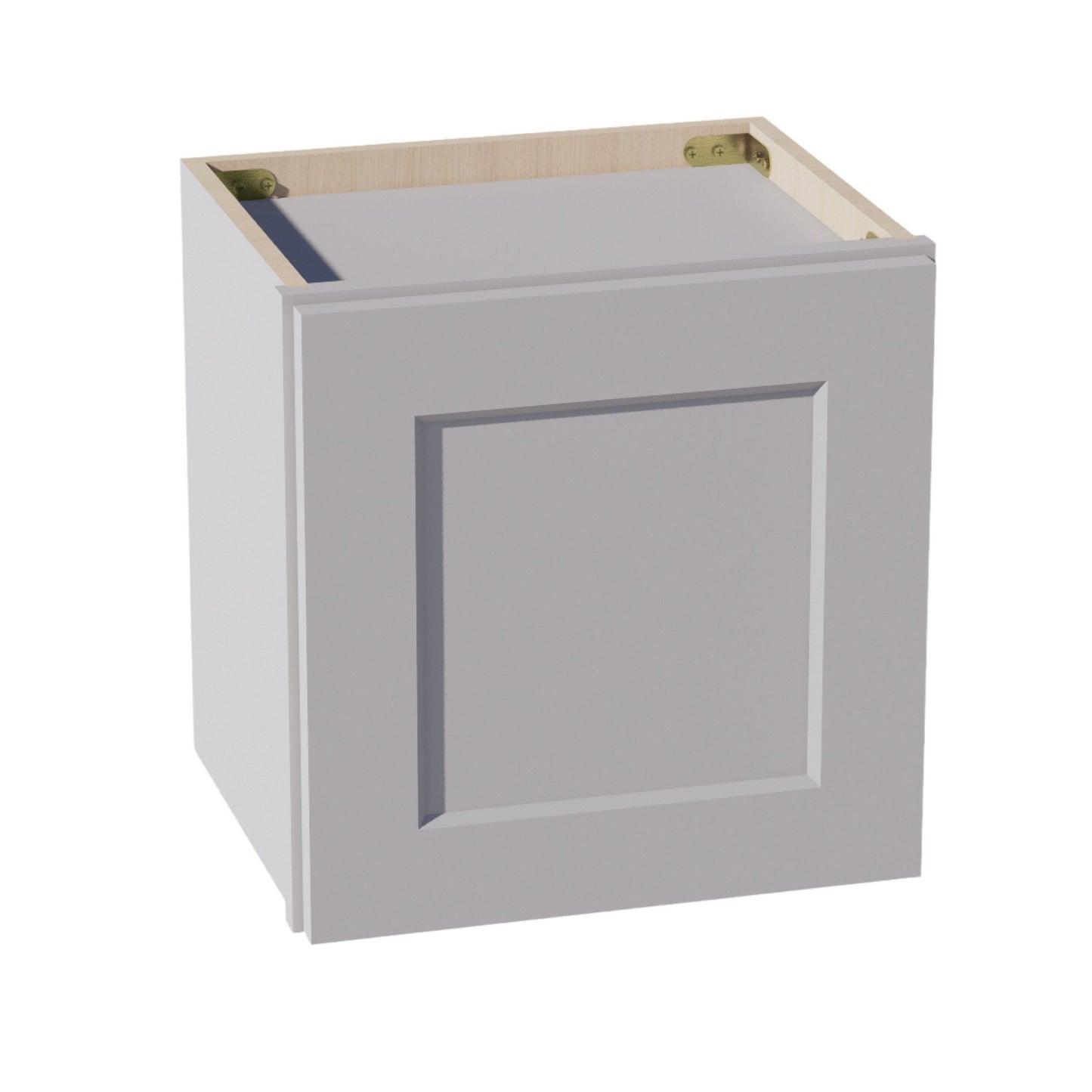 HA-W1515: Ash Gray Shaker 15"W x 15"H 1 Door Standard Wall Bridge Cabinet