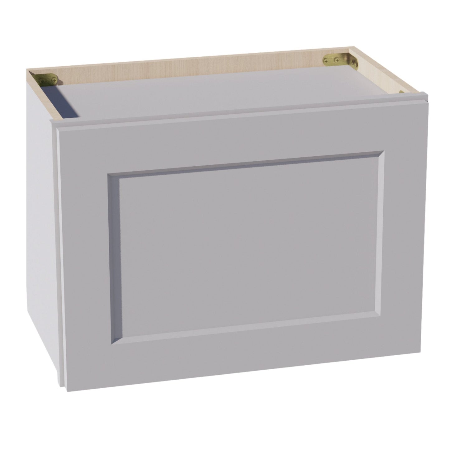 HA-W2115: Ash Gray Shaker 21"W x 15"H 1 Door Standard Wall Bridge Cabinet