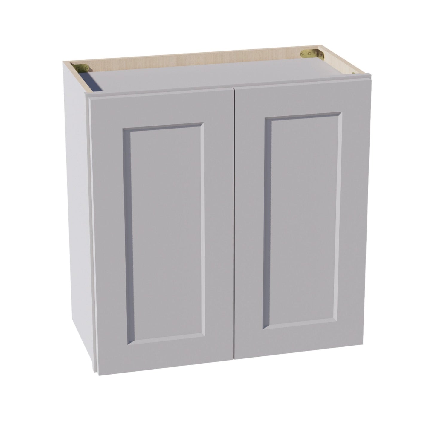 HA-W2424: Ash Gray Shaker 24"W x 24"H 2 Doors Standard Wall Bridge Cabinet