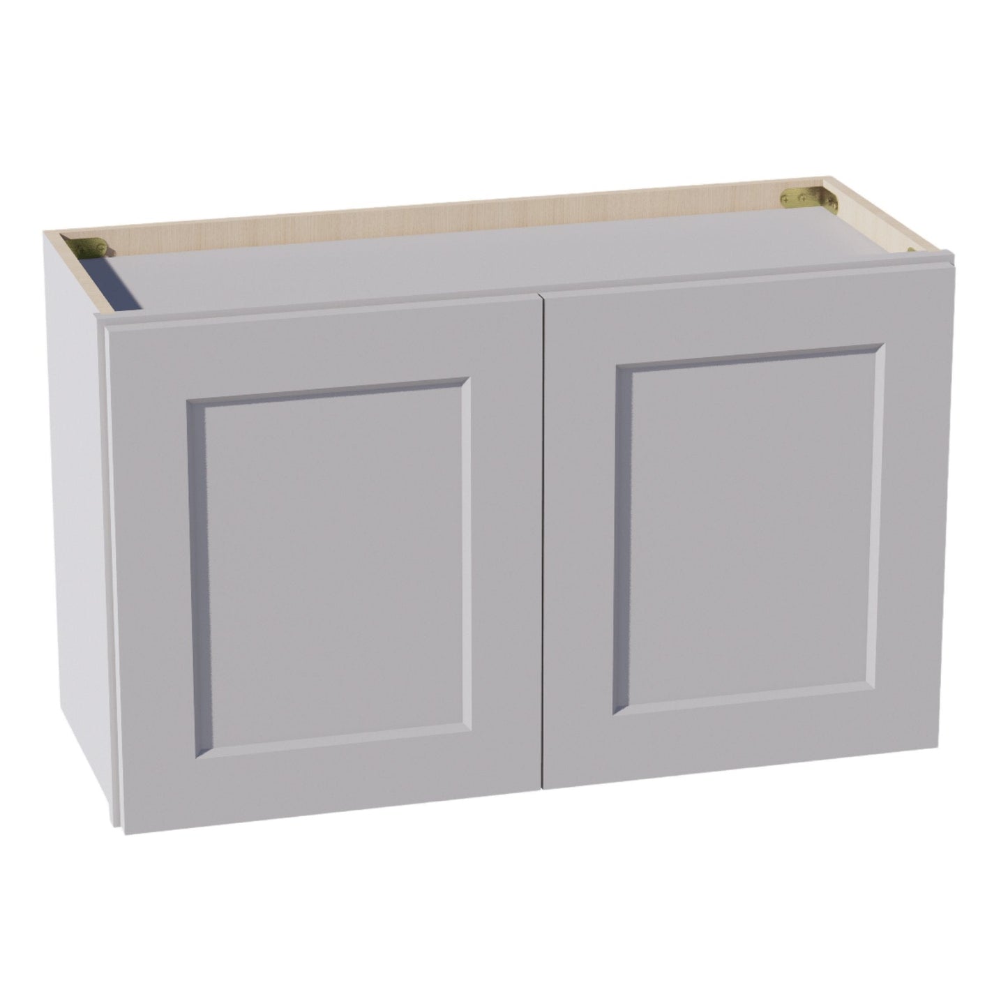 HA-W3018: Ash Gray Shaker 30"W x 18"H 2 Doors Standard Wall Bridge Cabinet