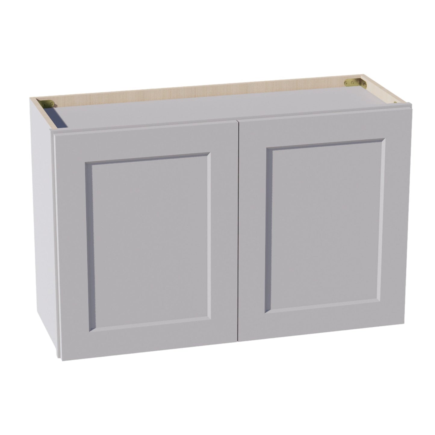 HA-W3321: Ash Gray Shaker 33"W x 21"H 2 Doors Standard Wall Bridge Cabinet