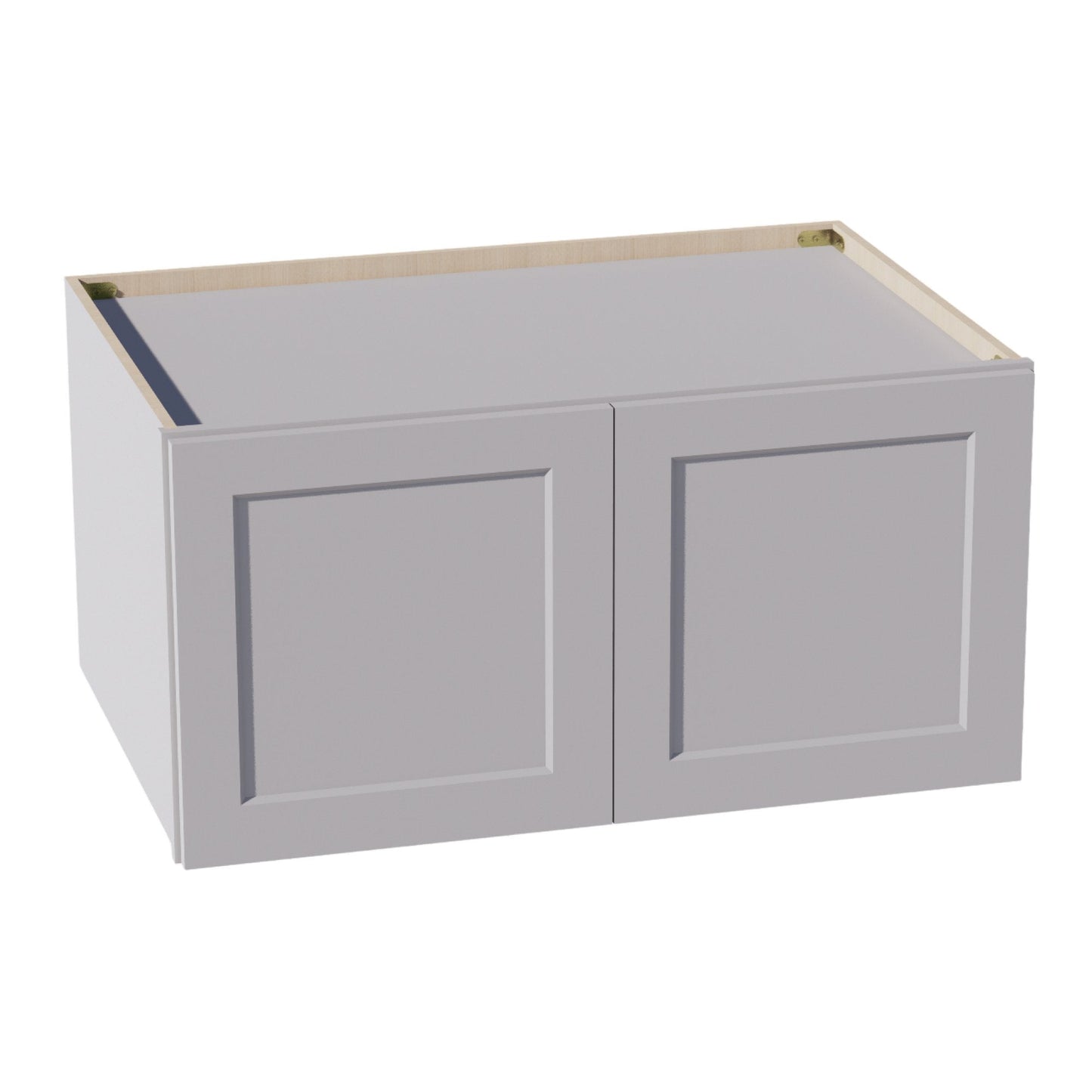 HA-W361824: Ash Gray Shaker 36"W x 18"H x 24"D 2 Doors Standard Bridge Wall Cabinet