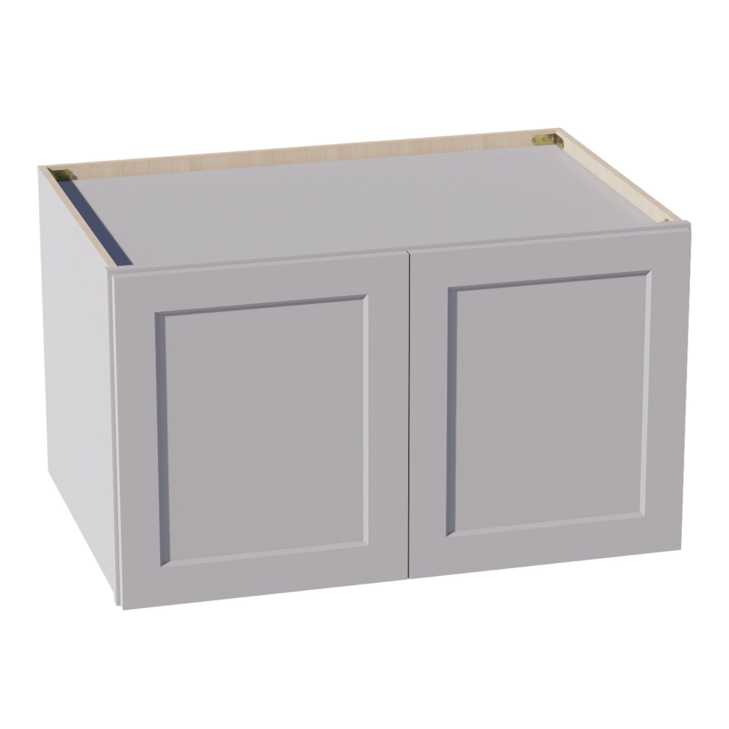 HA-W362124: Ash Gray Shaker 36"W x 21"H x 24"D 2 Doors & 1 Shelf Standard Bridge Wall Cabinet