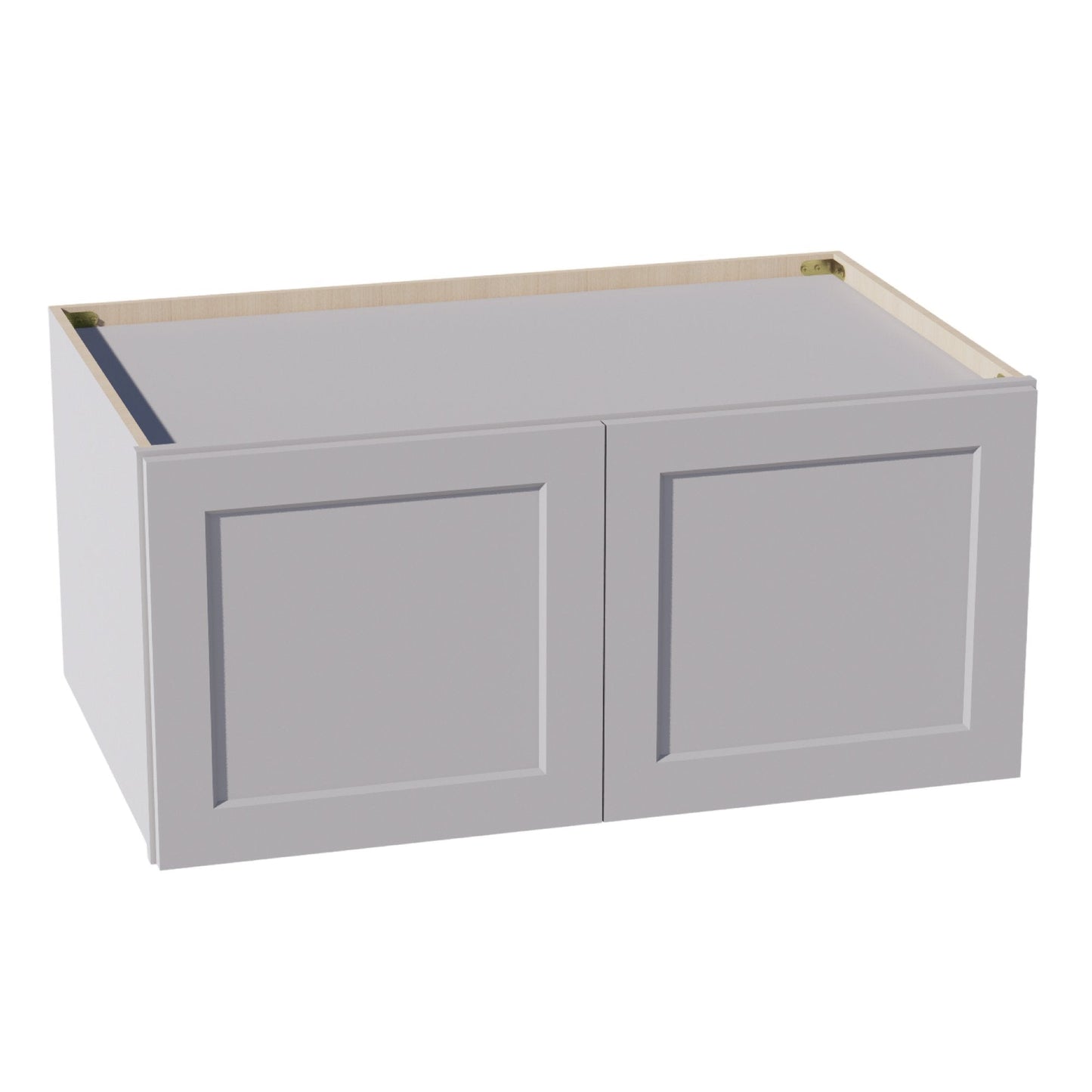 HA-W391824: Ash Gray Shaker 39"W x 18"H x 24"D 2 Doors Standard Bridge Wall Cabinet