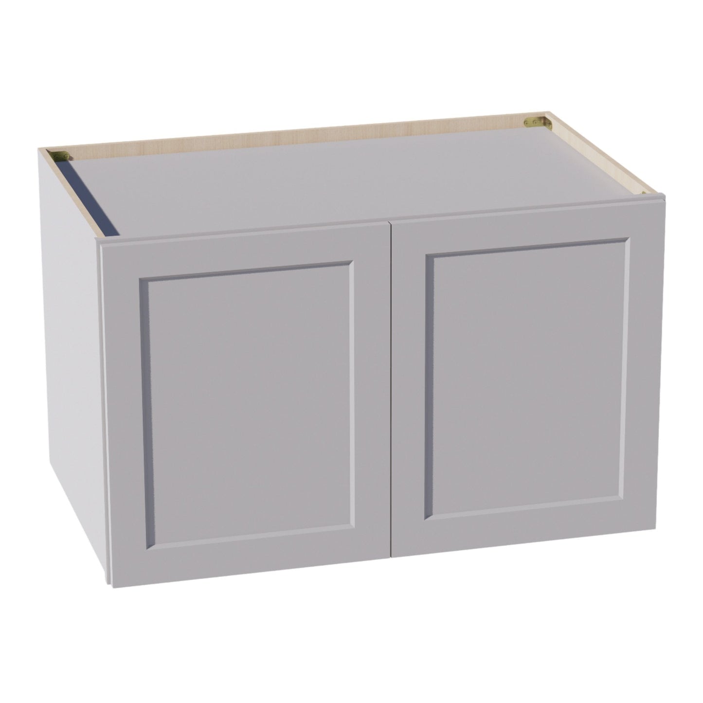 HA-W392424: Ash Gray Shaker 39"W x 24"H x 24"D 2 Doors & 1 Shelf Standard Bridge Wall Cabinet