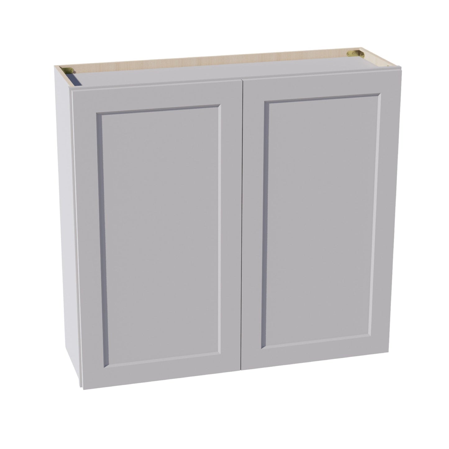 HA-W3936: Ash Gray Shaker 39"W x 36"H 2 Doors & 2 Shelves Standard Wall Cabinet