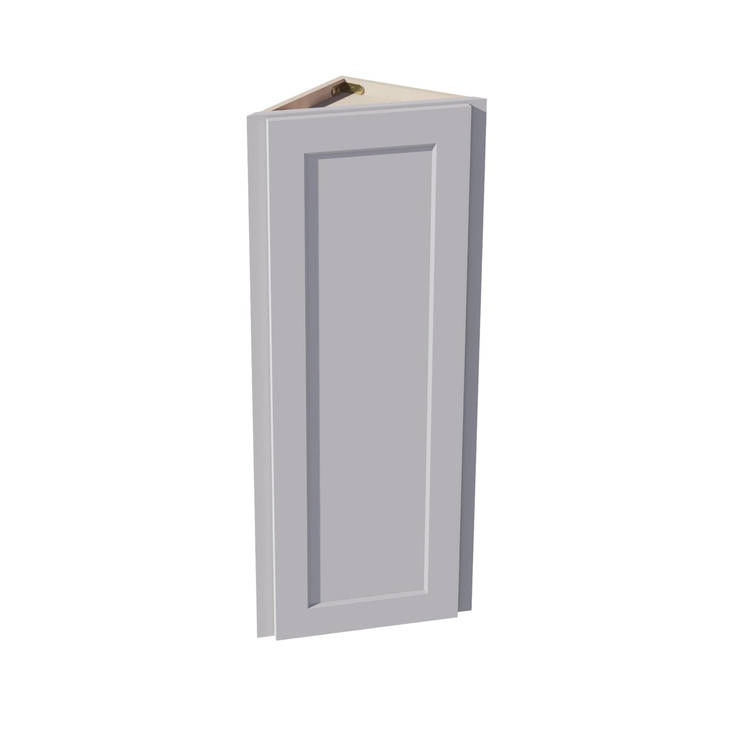HA-WAE1242: Ash Gray Shaker 12"W x 42"H x 12"D 1 Door & 3 Shelves Wall Angle End Cabinet