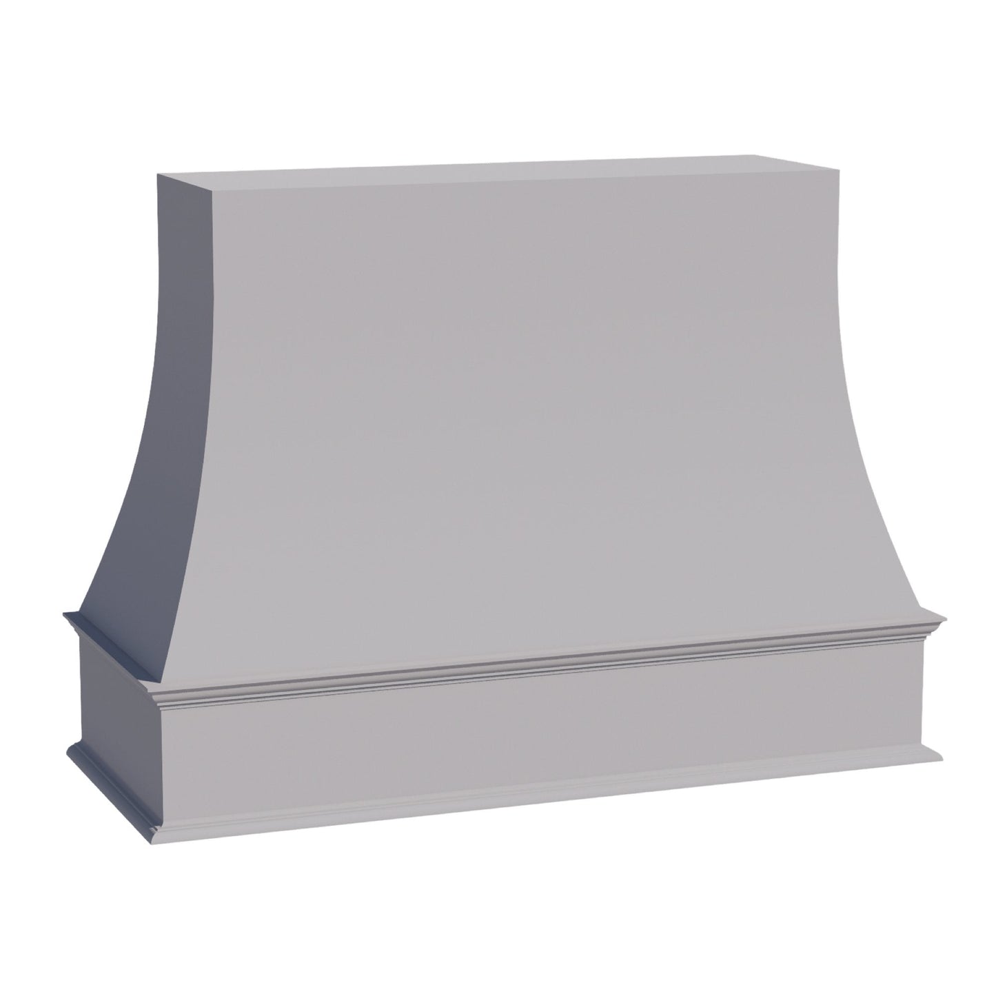 HA-WRH4836: Ash Gray Shaker 48"W x 36"H Wood Wall Mounted Range Hoods