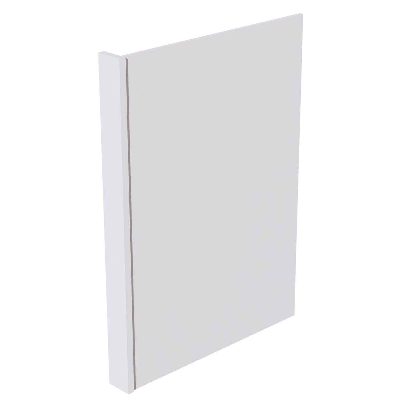 HF-DWR3: Frost White Shaker 3" Filler - 24"W x 34-1/2"H x 1/2"D Dishwasher Return Panel