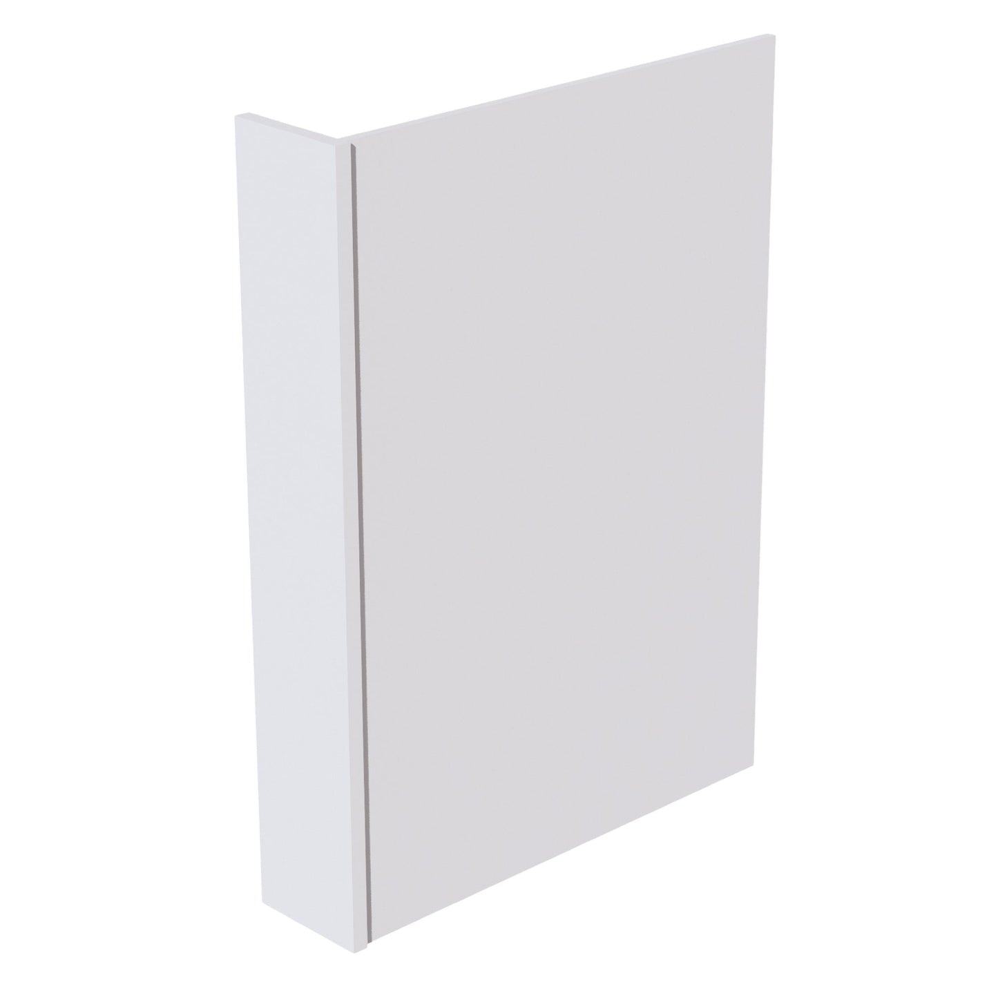 HF-DWR6: Frost White Shaker 6" Filler - 24"W x 34-1/2"H x 1/2"D Dishwasher Return Panel