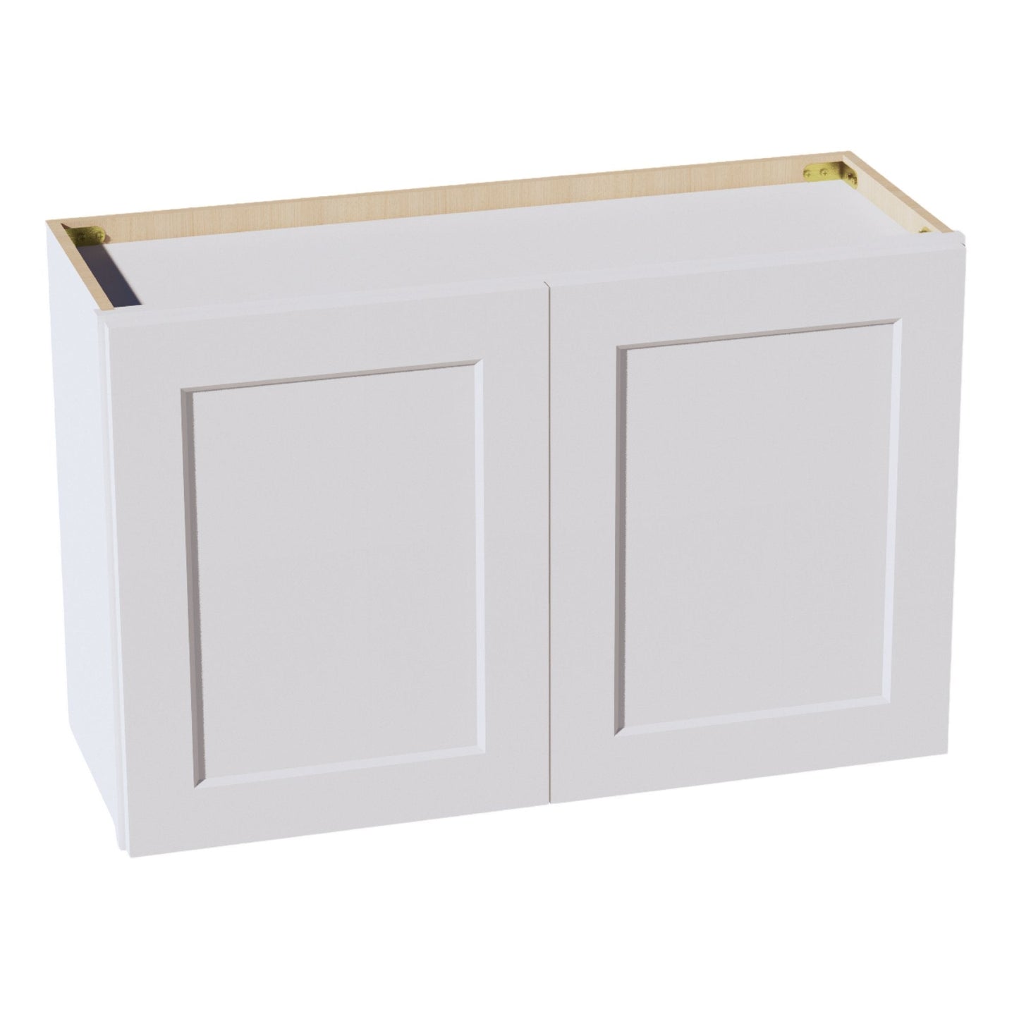 HF-W3321: Frost White Shaker 33"W x 21"H 2 Doors Standard Wall Bridge Cabinet