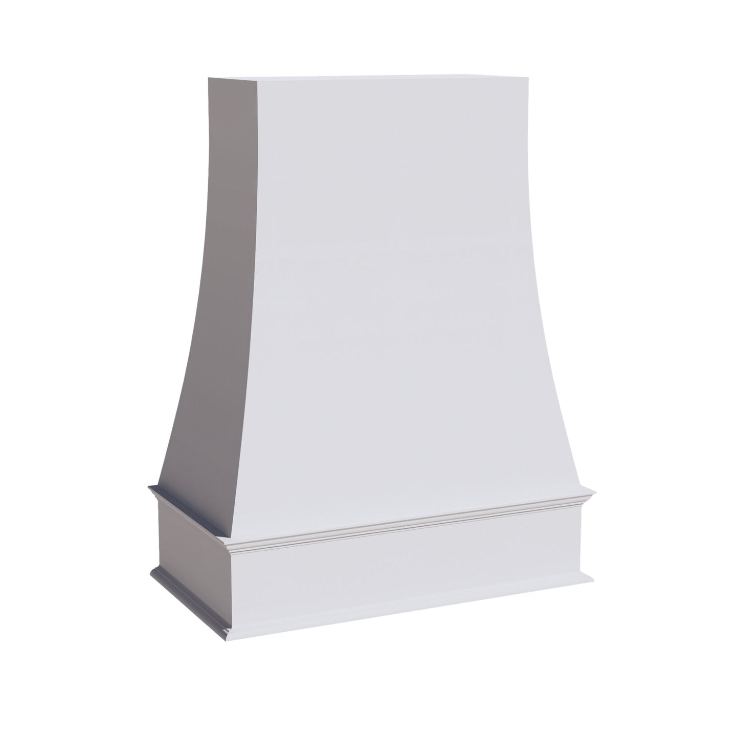 HF-WRH3648: Frost White Shaker 36"W x 48"H Wood Wall Mounted Range Hoods