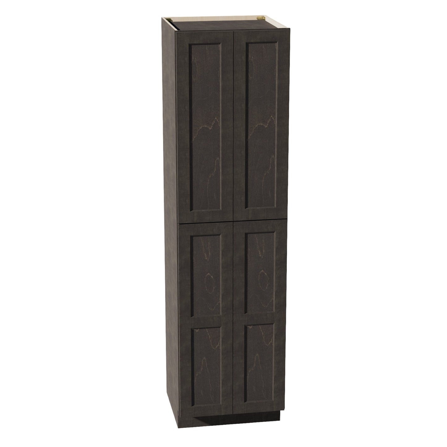 HG-TP2490: Dark Gray Shaker 24"W x 90"H x 24"D 4 Door & 5 Shelves Tall Shelf Pantry Cabinets