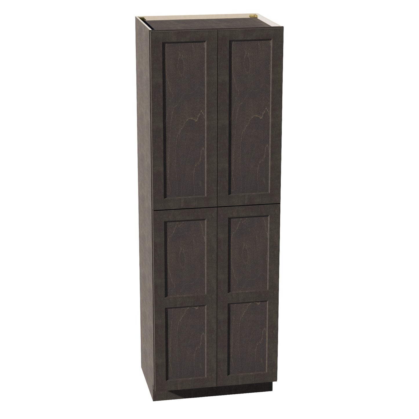 HG-TP3090: Dark Gray Shaker 30"W x 90"H x 24"D 4 Door & 5 Shelves Tall Shelf Pantry Cabinets