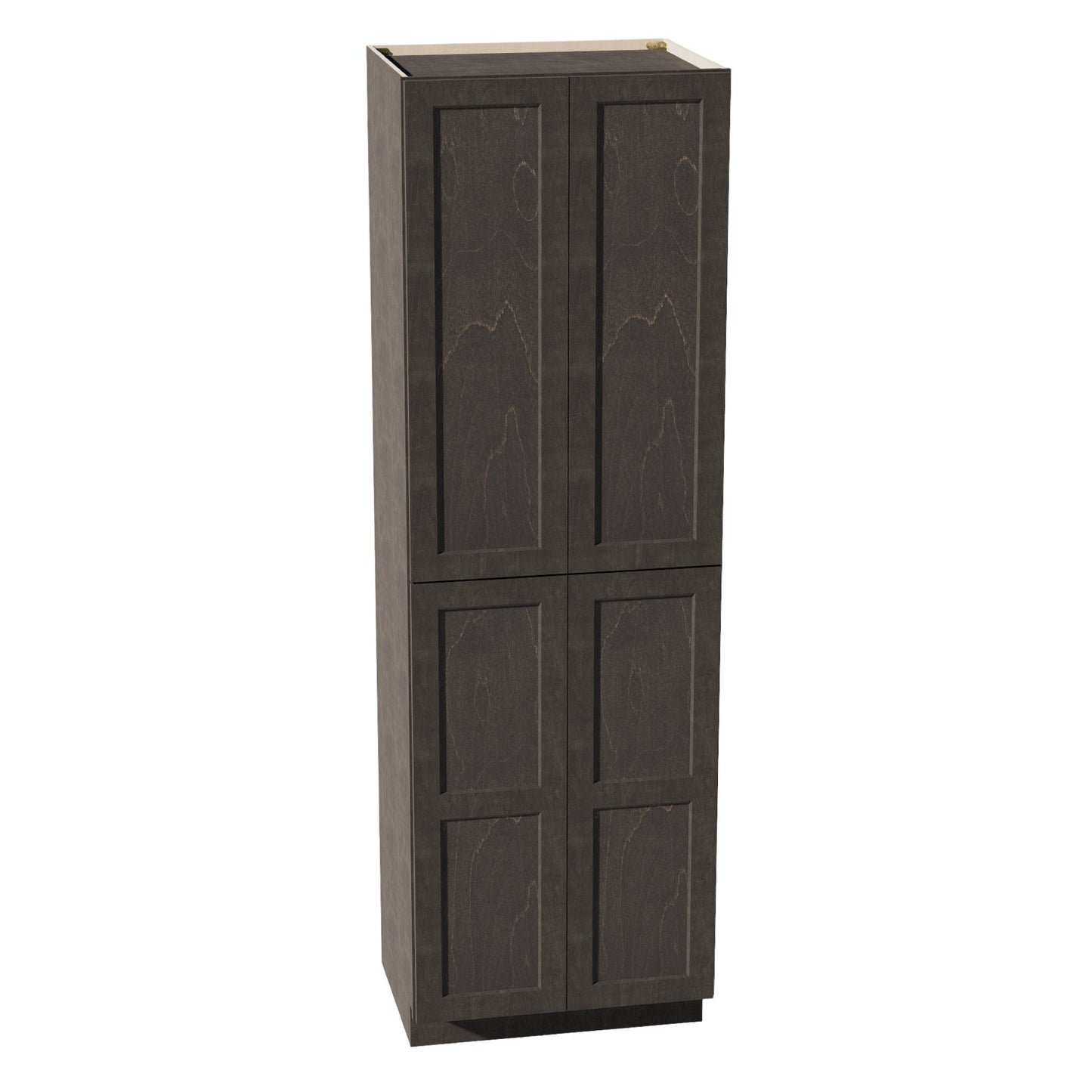 HG-TP3096: Dark Gray Shaker 30"W x 96"H x 24"D 2 Doors & 6 Shelves Tall Shelf Pantry Cabinets