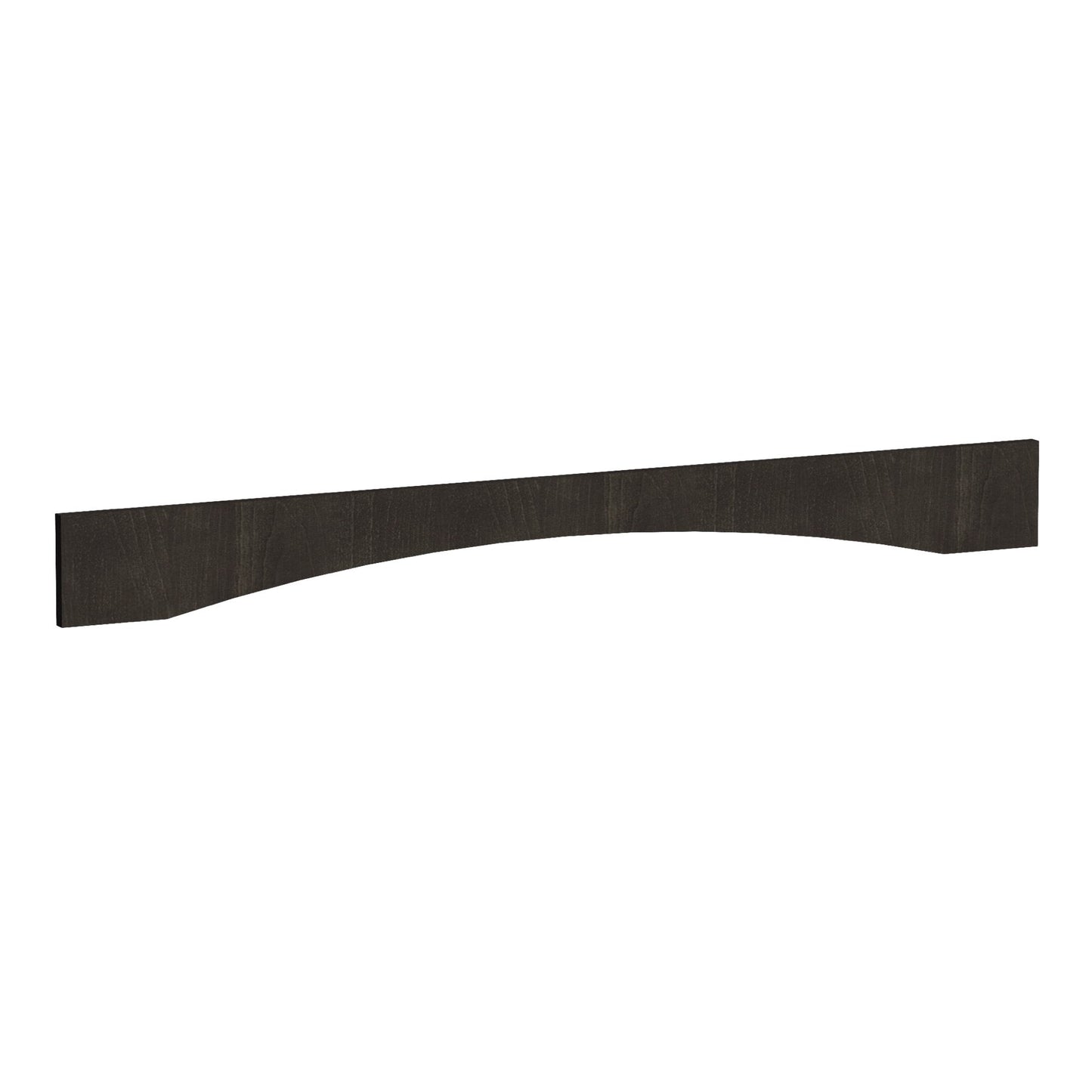 HG-VAR54: Dark Gray Shaker 54"W x 5-1/2"H x 3/4"D Arched Valance