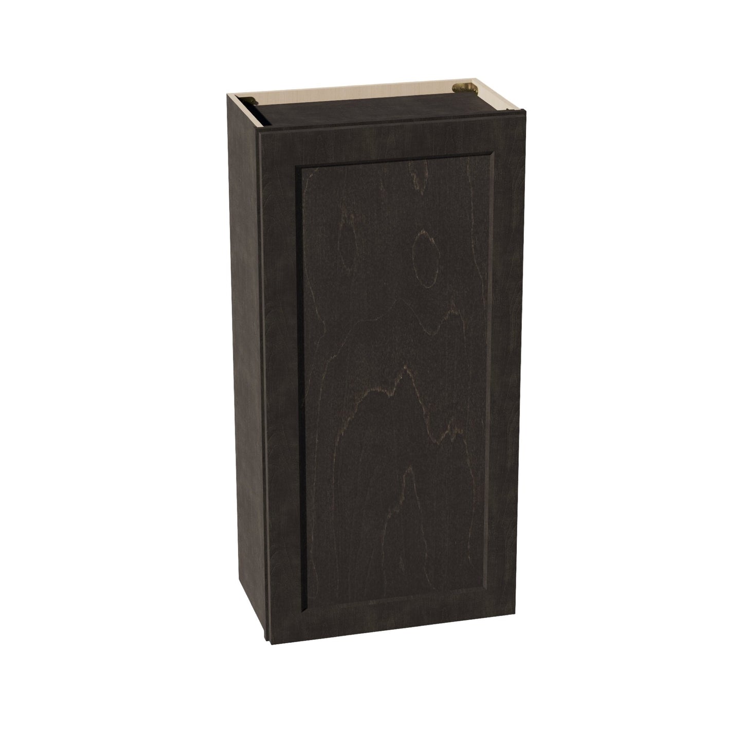HG-W2142: Dark Gray Shaker 21"W x 42"H 1 Door & 3 Shelves Standard Wall Cabinet