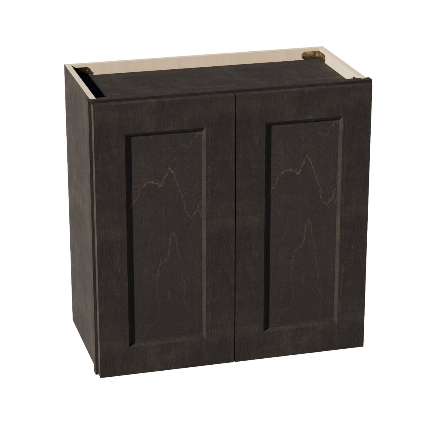 HG-W2424: Dark Gray Shaker 24"W x 24"H 2 Doors Standard Wall Bridge Cabinet