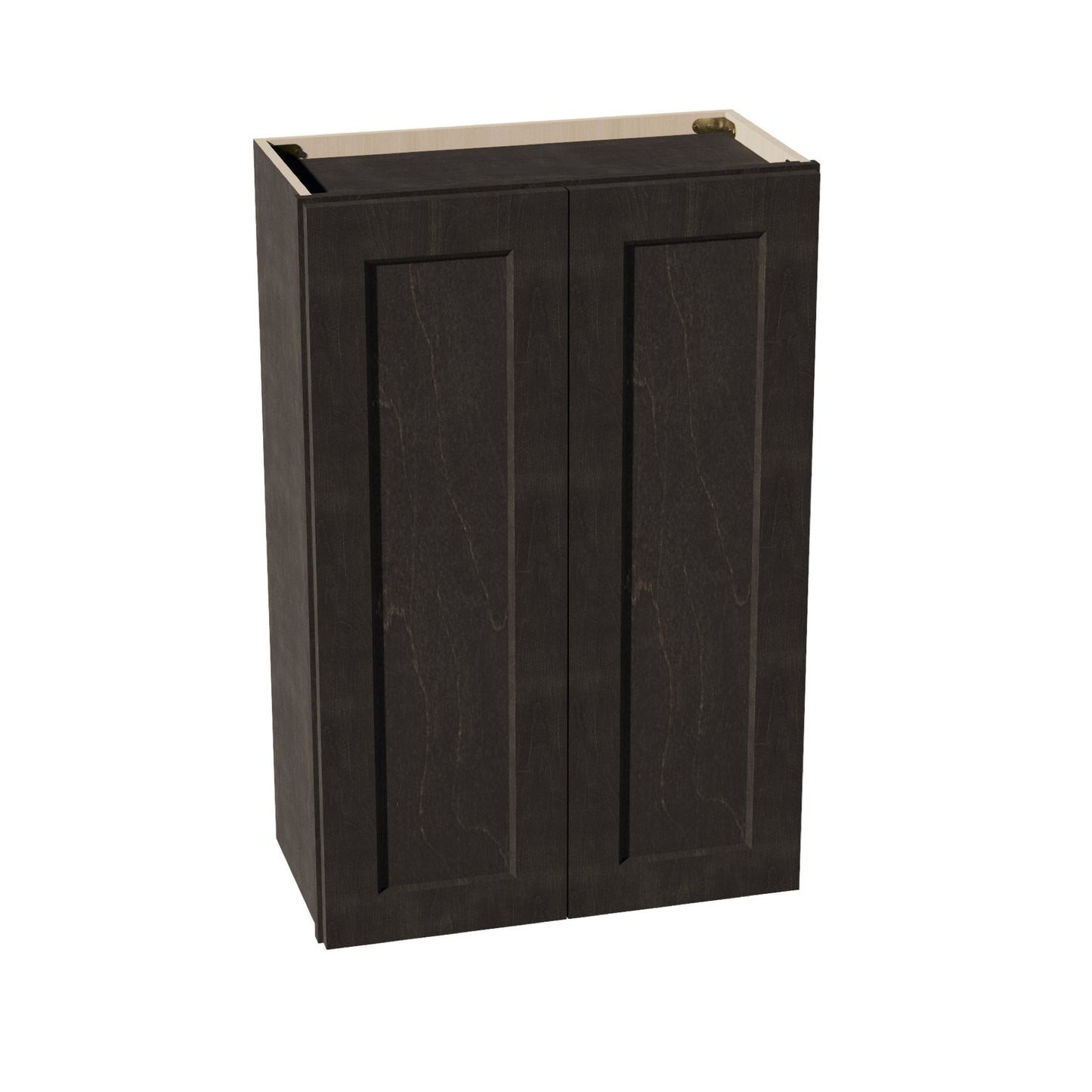 HG-W2436: Dark Gray Shaker 24"W x 36"H 2 Doors & 2 Shelves Standard Wall Cabinet