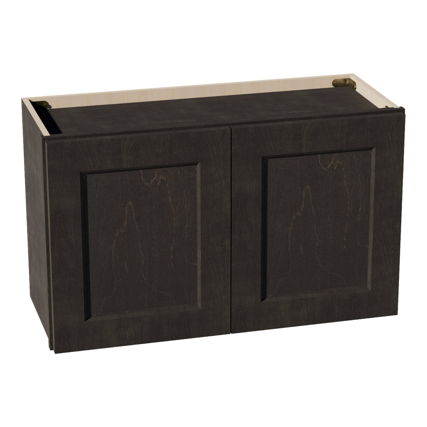 HG-W3018: Dark Gray Shaker 30"W x 18"H 2 Doors Standard Wall Bridge Cabinet
