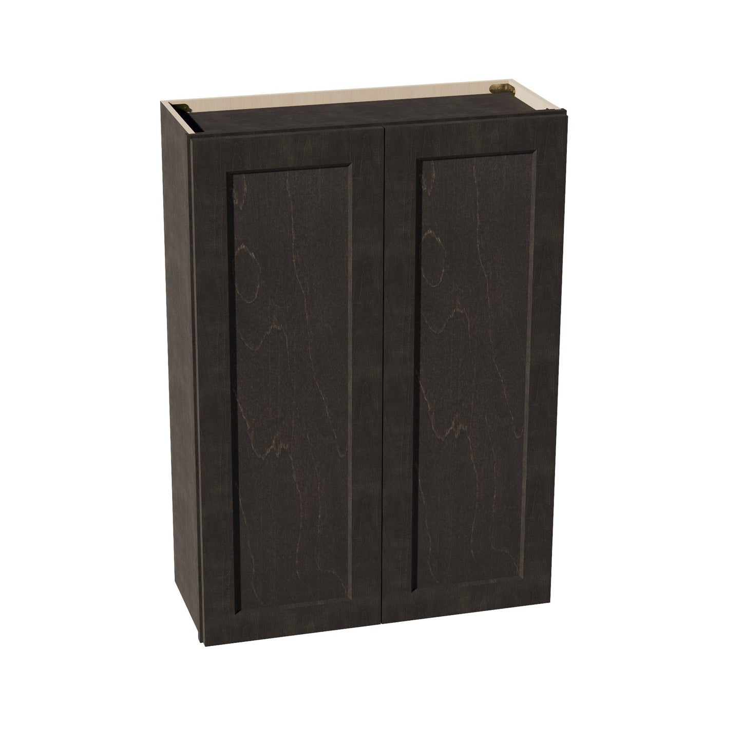 HG-W3042: Dark Gray Shaker 30"W x 42"H 2 Doors & 3 Shelves Standard Wall Cabinet