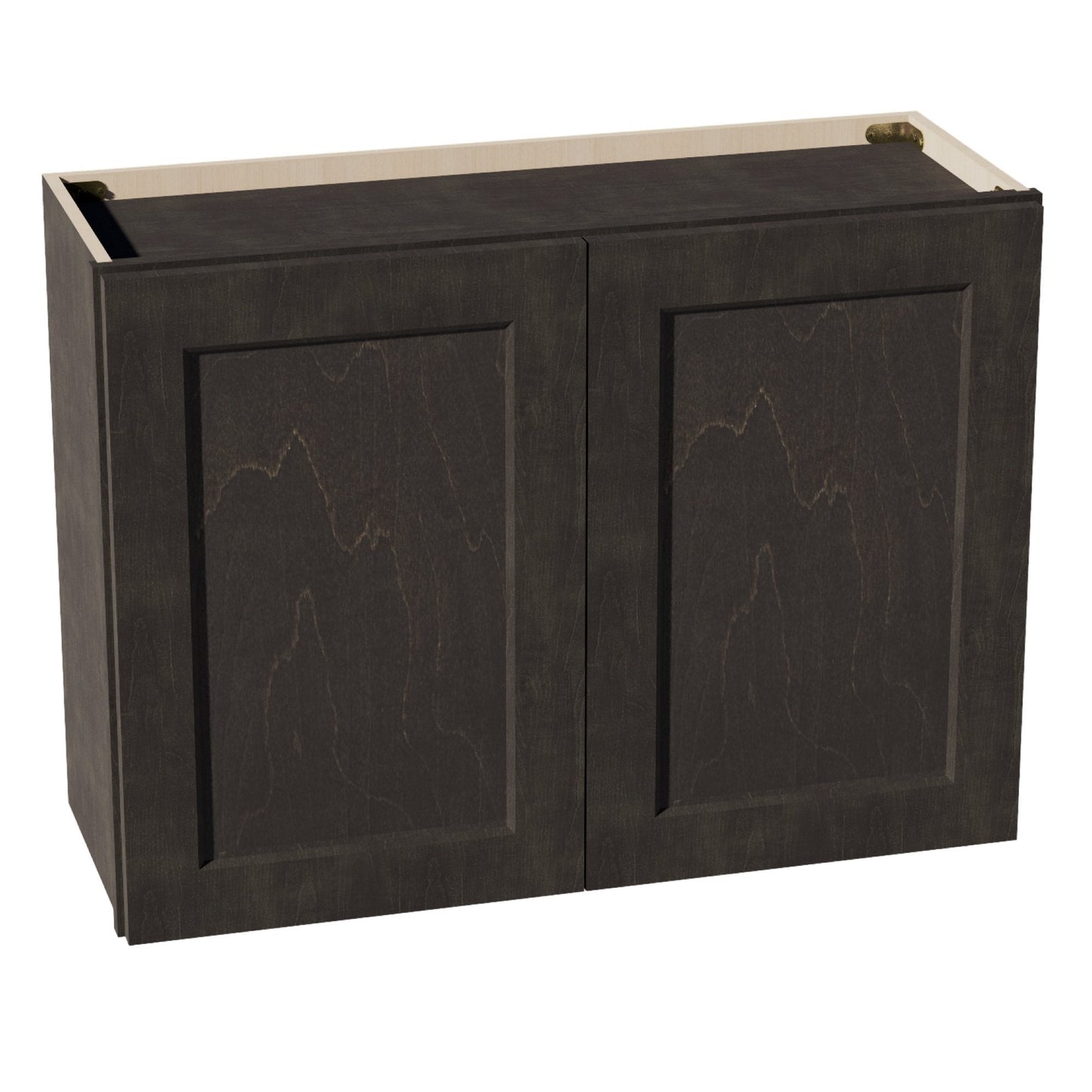 HG-W3324: Dark Gray Shaker 33"W x 24"H 2 Doors Standard Wall Bridge Cabinet