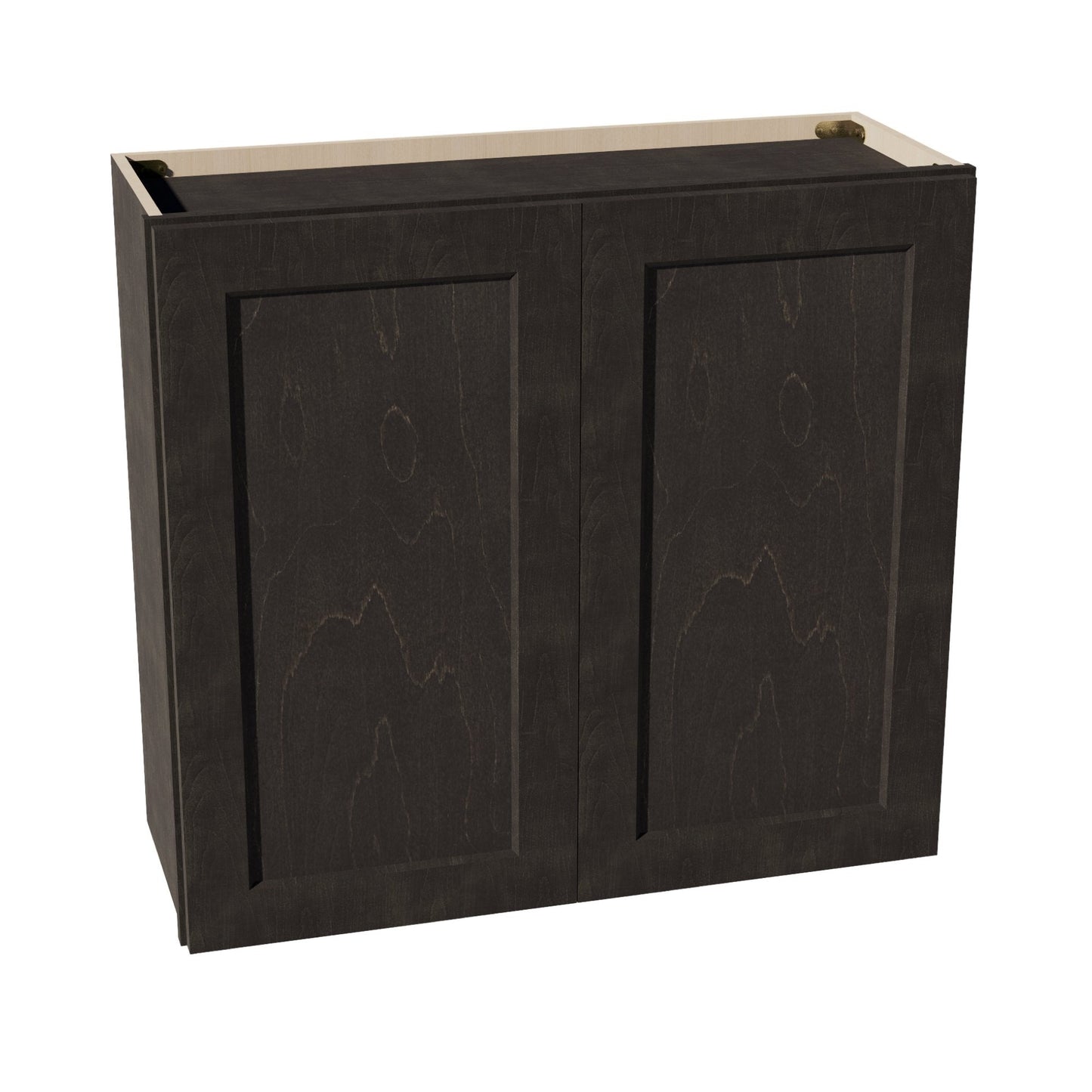 HG-W3330: Dark Gray Shaker 33"W x 30"H 2 Doors & 2 Shelves Standard Wall Cabinet