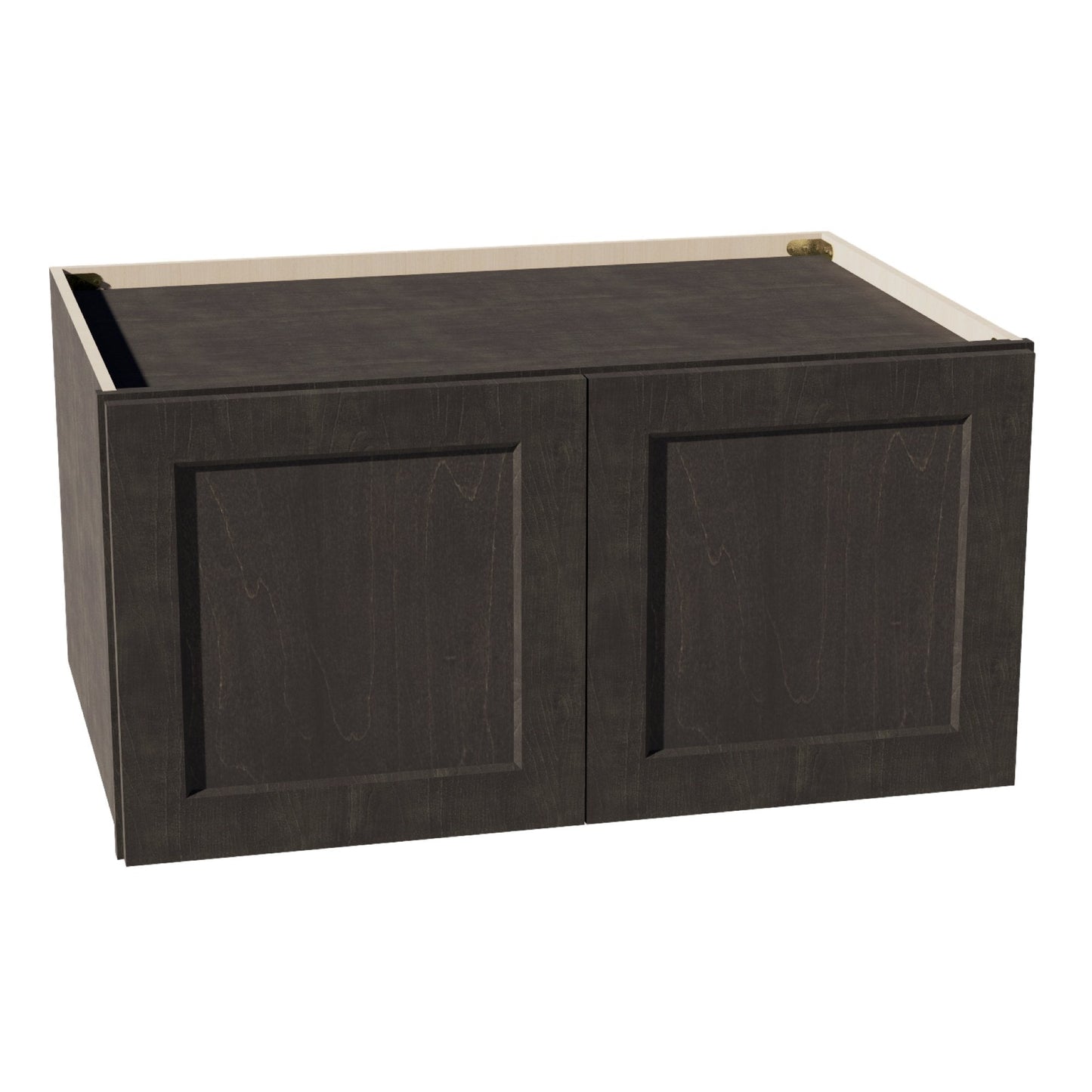 HG-W361824: Dark Gray Shaker 36"W x 18"H x 24"D 2 Doors Standard Bridge Wall Cabinet