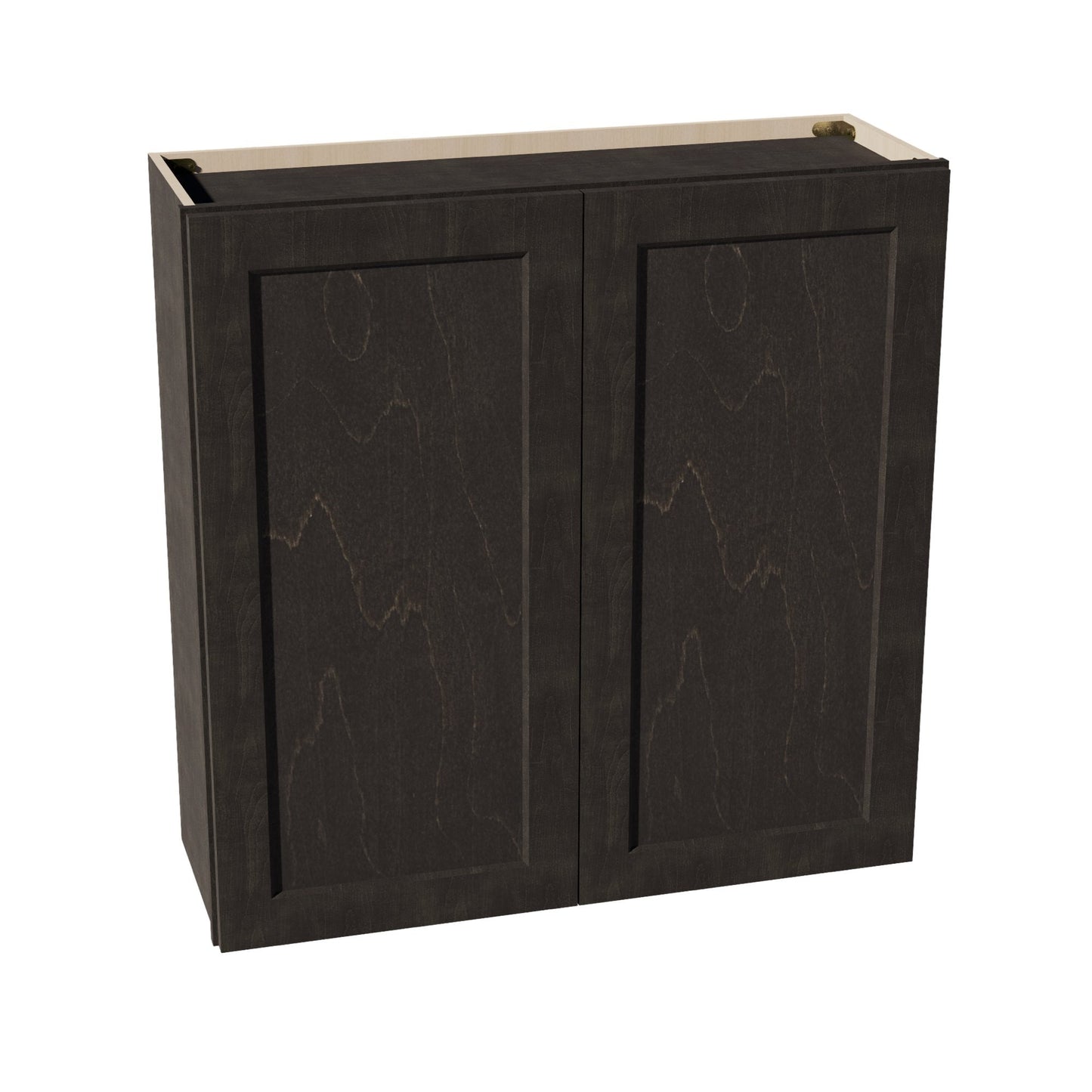 HG-W3636: Dark Gray Shaker 36"W x 36"H 2 Doors & 2 Shelves Standard Wall Cabinet