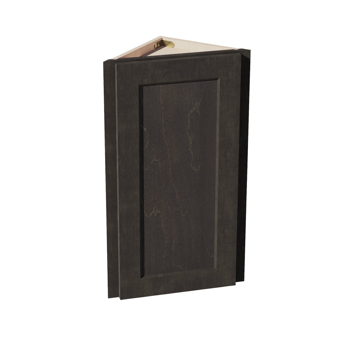 HG-WAE1230: Dark Gray Shaker 12"W x 30"H x 12"D 1 Door & 2 Shelves Wall Angle End Cabinet