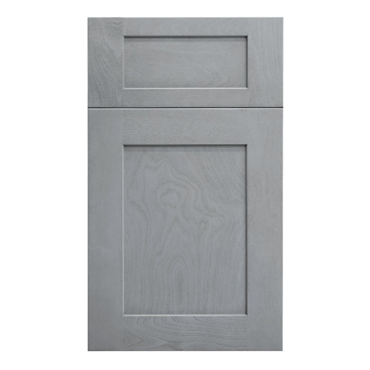 HLG-W2430: Light Gray Shaker 24"W x 30"H 2 Doors & 2 Shelves Standard Wall Cabinet