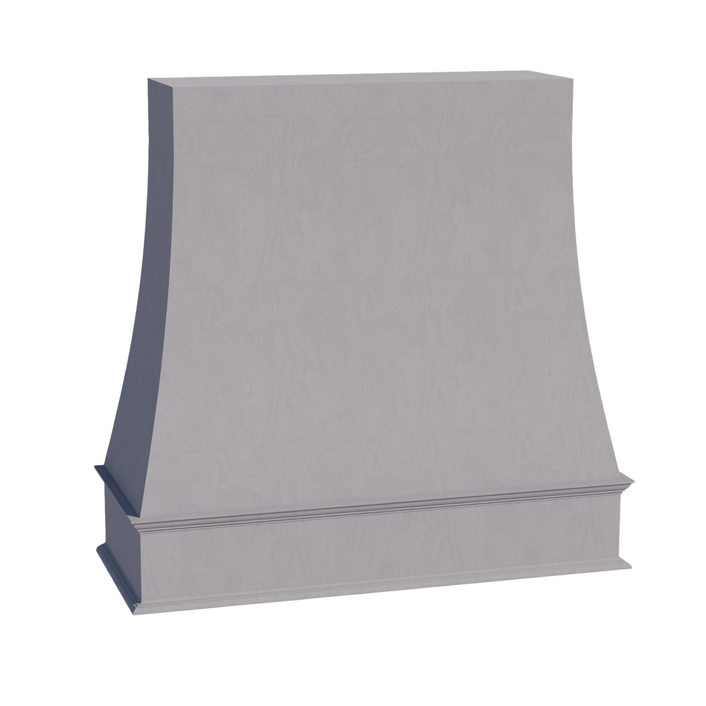 HLG-WRH4848: Light Gray Shaker 48"W x 48"H Wood Wall Mounted Range Hoods