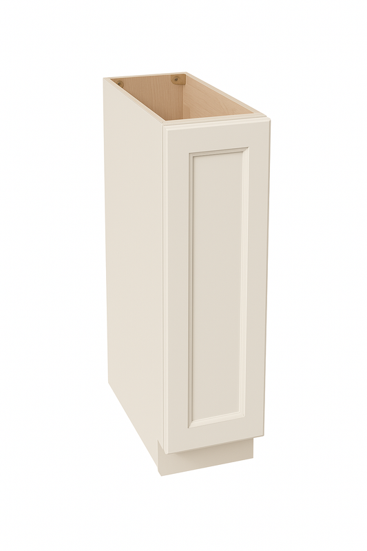 DI-BF0924: Dallas Ivory Shaker 09" Full Height Door Standard Base Cabinet