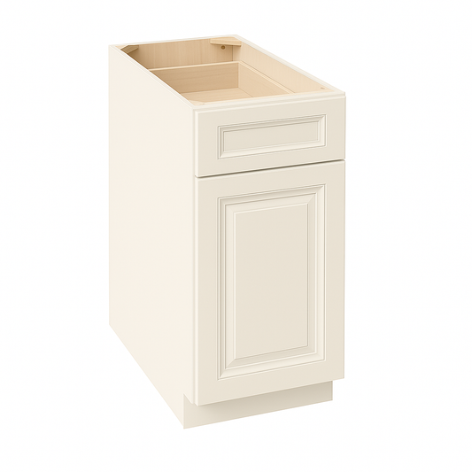 DI-B15: Dallas Ivory Shaker 15" 1 Drawer 1 Door Standard Base Cabinet