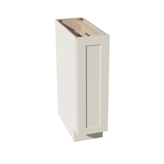 DI-BF09-PO: Dallas Ivory Shaker 09" Full Door Pull Out Spice Rack Base Cabinets