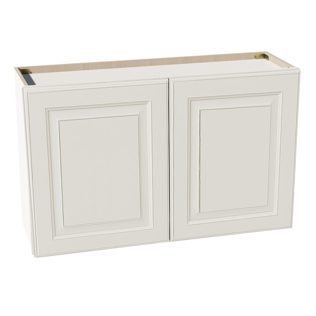 DI-W3924: Dallas Ivory Shaker 39"W x 24"H 2 Doors Standard Wall Bridge Cabinet